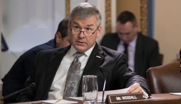 Georgia GOP Rep. Rob Woodall to leave Congress In this Dec. 20, 2017, file photo House Rules Committee members, Rep. Rob Woodall, R-Ga., listens on Capitol Hill, in Washington.