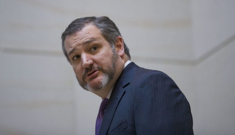 Sen. Ted Cruz, R-Texas, turns to answer a reporter's question as he departs after a closed-door briefing for the members of the Senate Foreign Relations Committee, Tuesday, March 5, 2019, in Washington. 