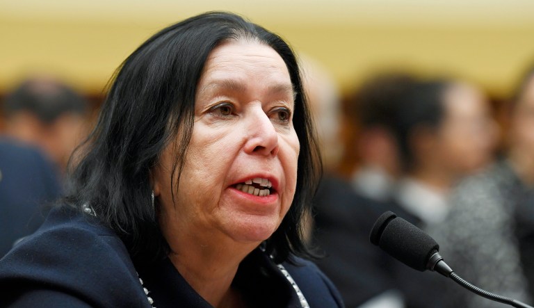 Christine Levinson, wife of Robert Levinson, a former FBI agent who vanished in Iran in 2007, testifies before the House Foreign Affairs Committee on Capitol Hill in D.C.