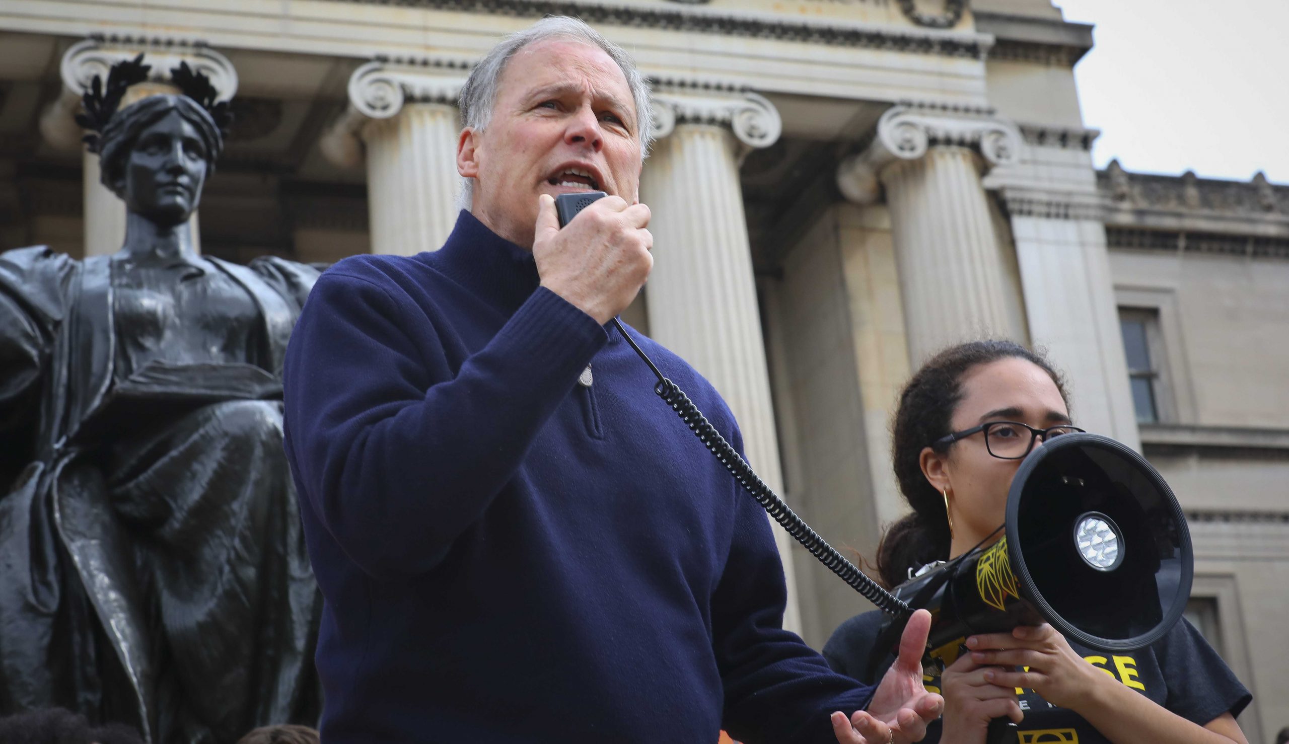 Jay Inslee: Trump’s climate change denial makes him a ‘clear and present danger’ who must be ‘removed from office’