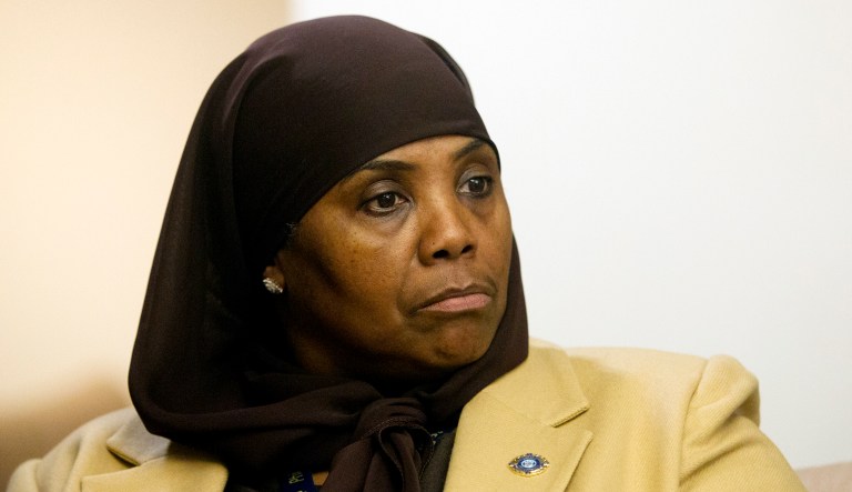 Movita Johnson-Harrell appears at an event.