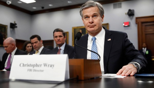 FBI director calls white supremacist violence a ‘persistent, pervasive threat’