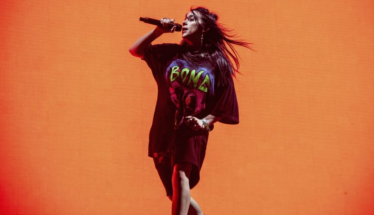 Billie Eilish performs at the Coachella Music & Arts Festival at the Empire Polo Club on Saturday, April 20, 2019, in Indio, Calif. 