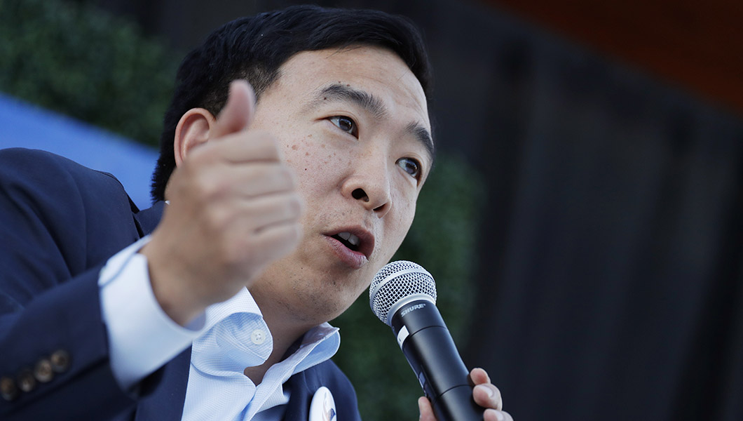 Andrew Yang slams Democrats for refusing to go on Fox News