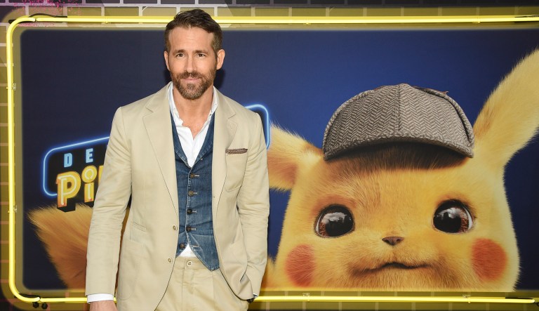 Actor Ryan Reynolds attends the premiere of "Pokemon Detective Pikachu" at Military Island in Times Square in New York.