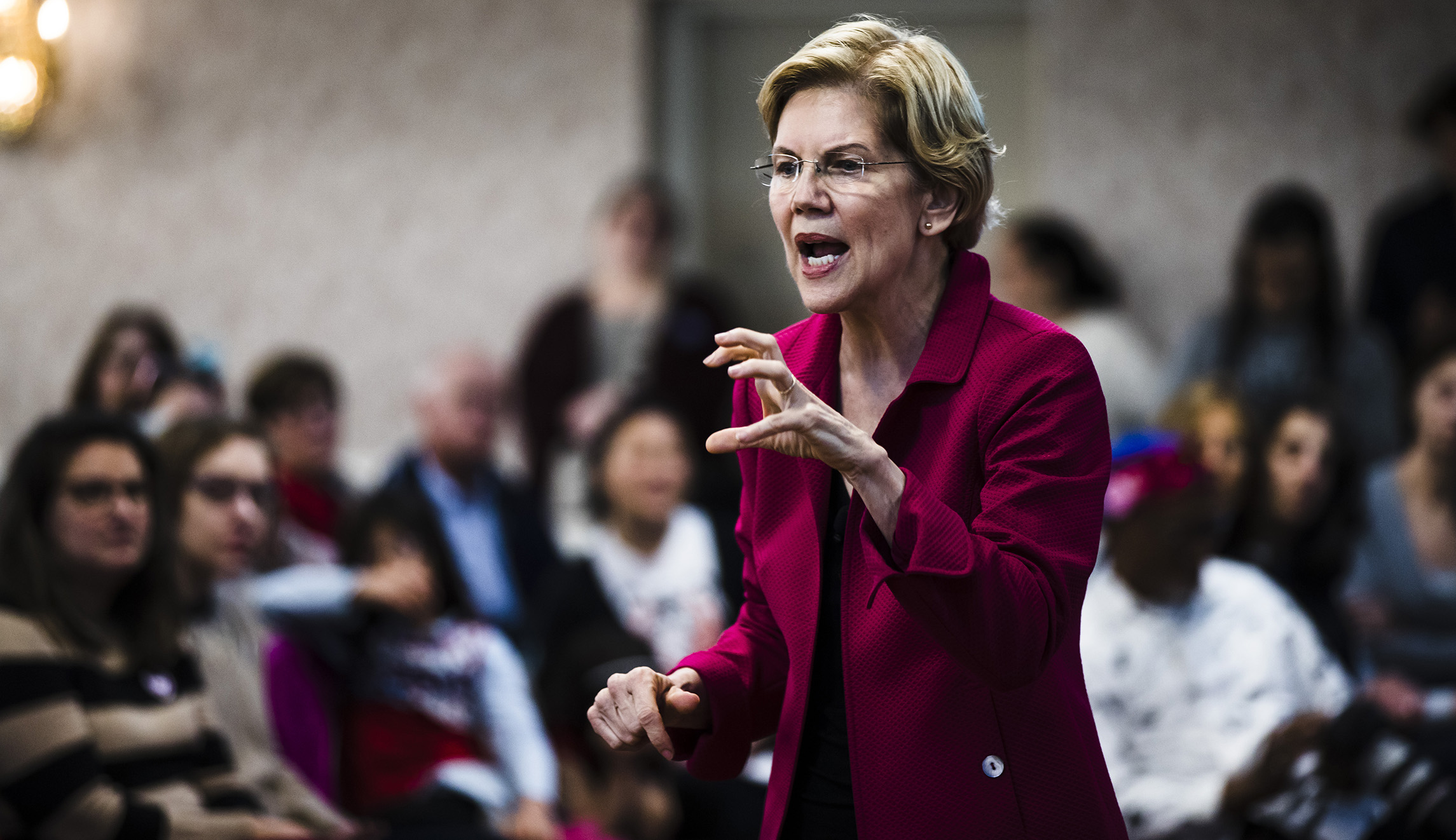 Warren’s broadside against Fox News is obvious red meat for a blue base