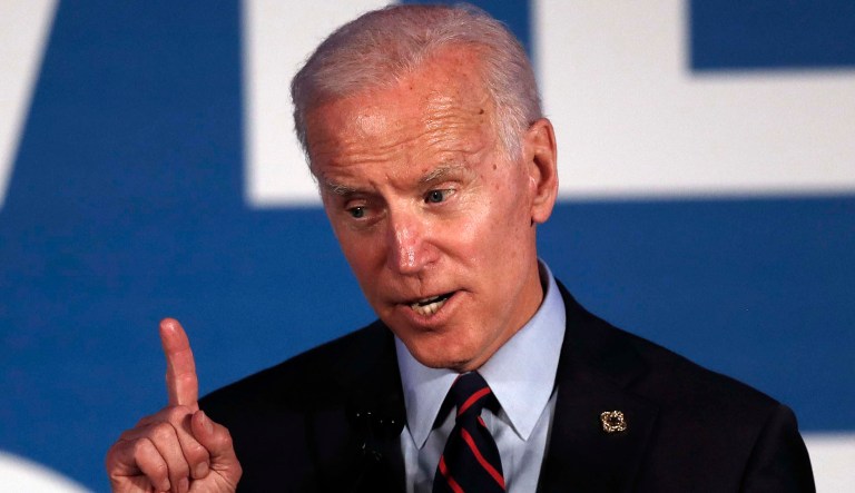 Democratic presidential candidate former Vice President Joe Biden speaks during the I Will Vote Fundraising Gala, Thursday, June 6, 2019, in Atlanta. 