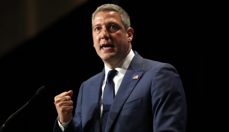 Democratic presidential candidate Tim Ryan speaks during the Iowa Democratic Party's Hall of Fame Celebration, Sunday, June 9, 2019, in Cedar Rapids, Iowa. 