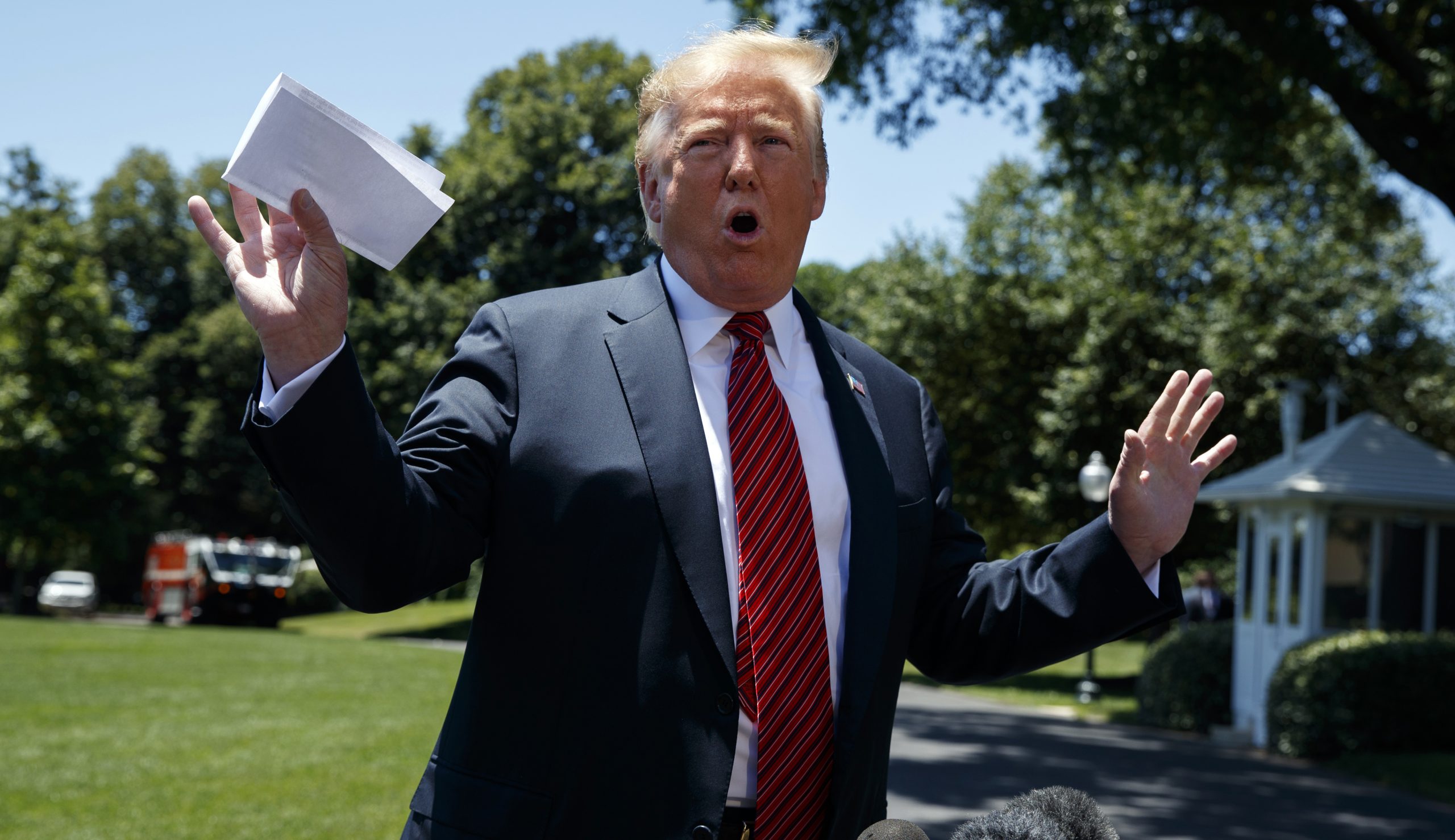 Photos of paper brandished by Trump suggest details of secret Mexico deal