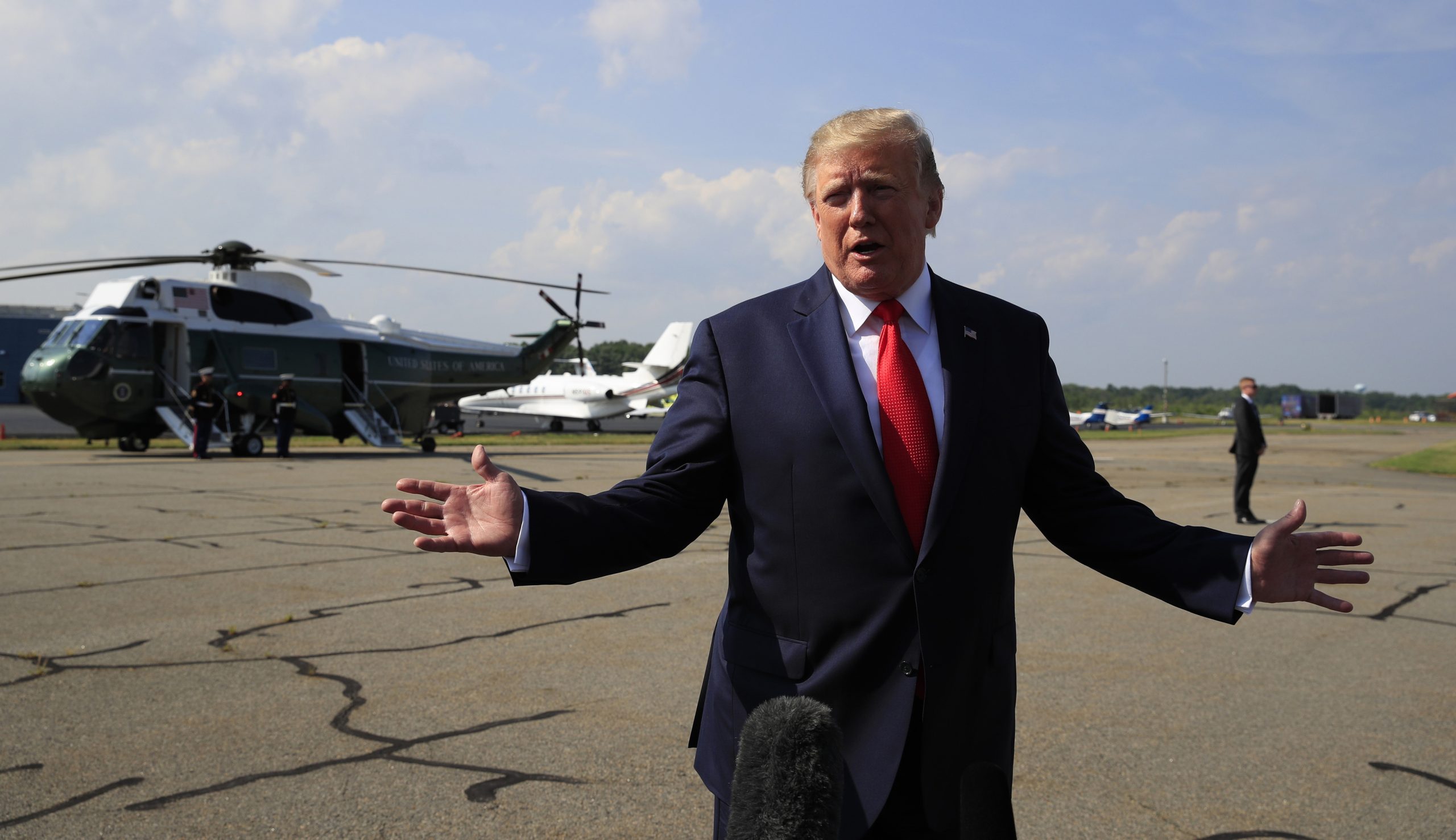 Trump says he’ll invite the press to see migrant detention centers