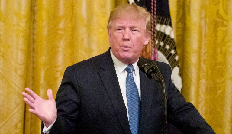 President Trump is seen.