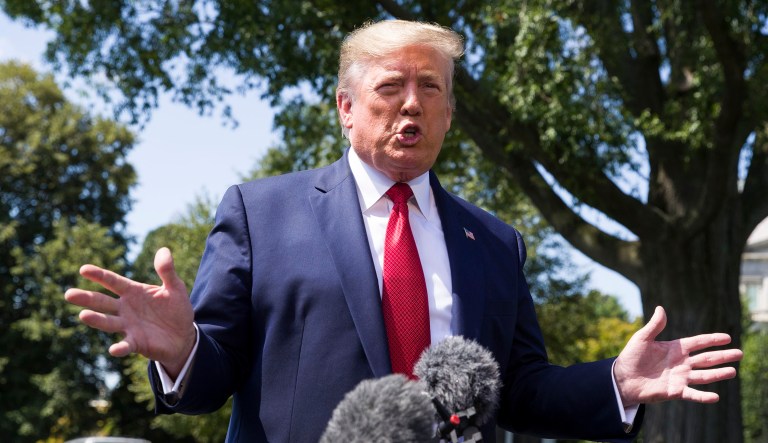 President Trump is seen.