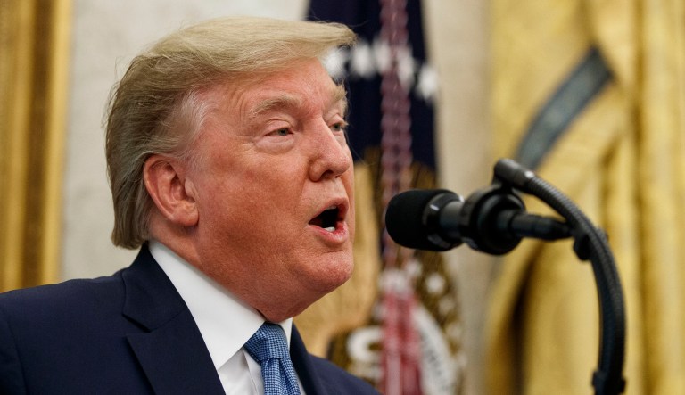 President Trump speaks.