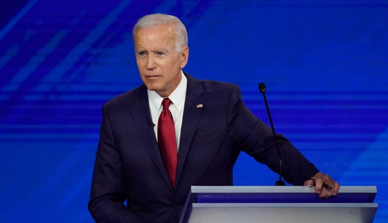 Former Vice President Joe Biden is seen.