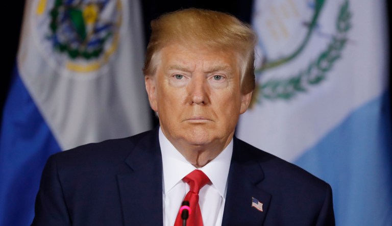 President Trump is seen.