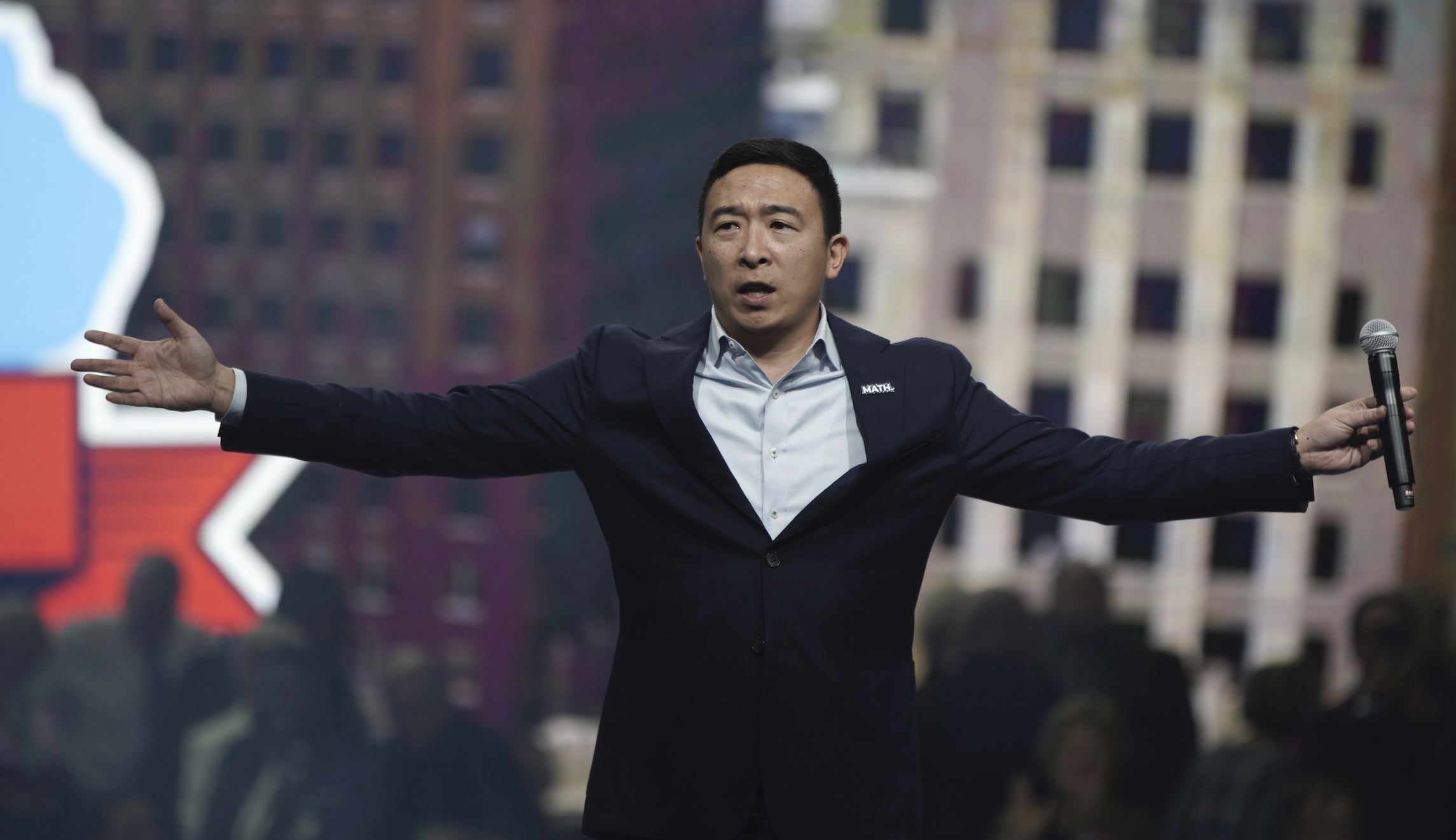 Andrew Yang says he ‘hasn’t bowled in forever’ before rolling a strike