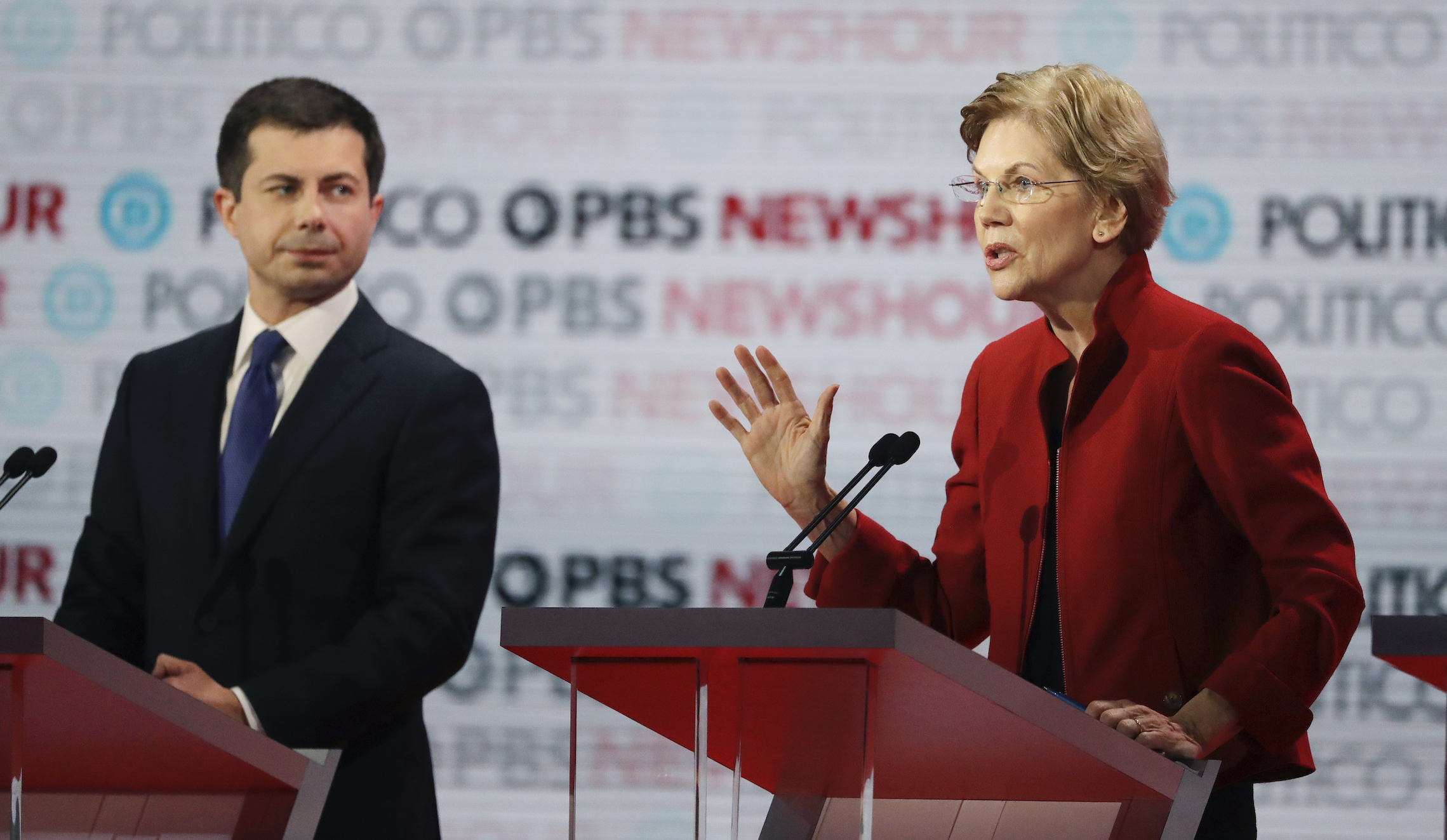 Tensions explode between Buttigieg and Warren on the debate stage