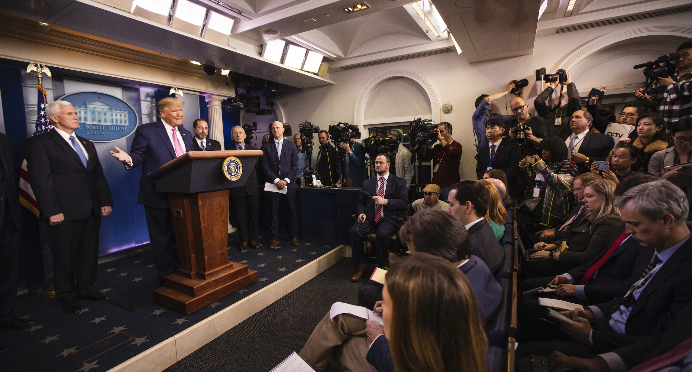 Coronavirus saves the White House briefing room