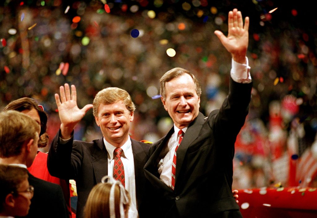 Ex-Vice President Dan Quayle laments Trump skipping Biden inauguration