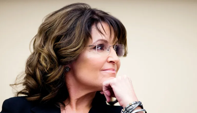 Sarah Palin speaks during an event.