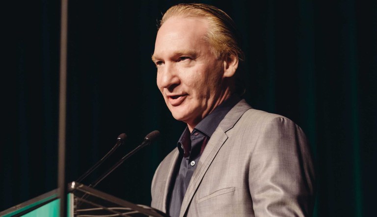 Bill Maher, winner of the First Amendment Award, speaks to the crowd at the 26th Annual Literary Awards Festival at the Beverly Wilshire Hotel on Wednesday, September 28, 2016, in Beverly Hills, Calif.