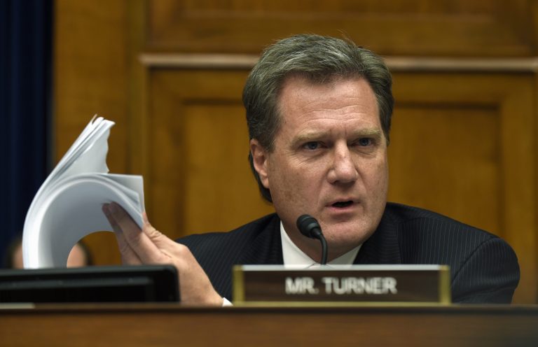 House Oversight and Government Reform Committee member Rep. Mike Turner, R-Ohio, talks during a committee hearing in Washington, D.C.