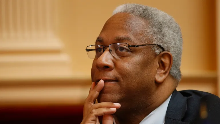 Rep. Donald McEachin, D-Richmond, listens to debate on the floor of the Senate during the session at the Capitol.