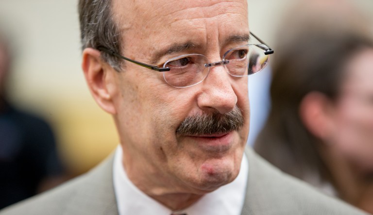 Ranking Member Rep. Eliot Engel before a House Foreign Affairs Committee hearing in Washington, Tuesday, July 28, 2015, on the Obama administration's case for the Iran Nuclear Agreement. 