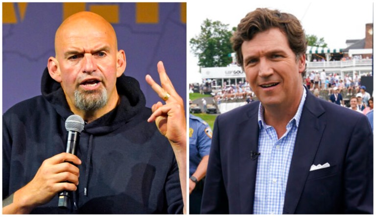 WATCH: Tucker Carlson mocks Fetterman as ‘stroke victim who was already crazy’
