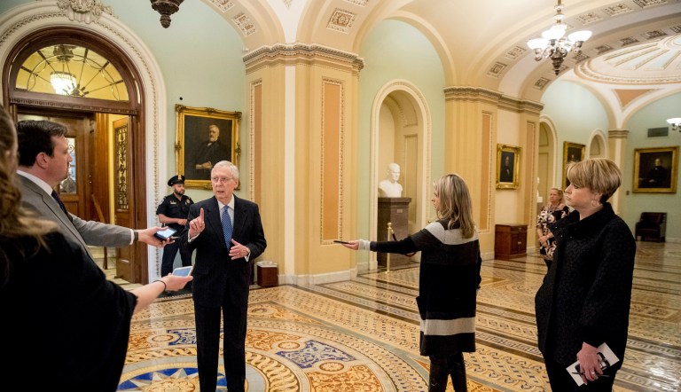 McConnell breaks with Tuberville over hold on military promotions