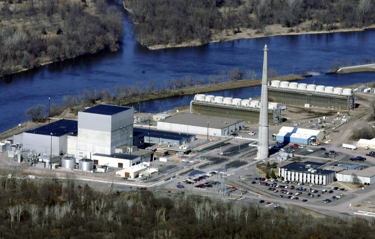 In this April 3, 2006, file photo, Xcel's nuclear power plant at Monticello, Minnesota, is shown.