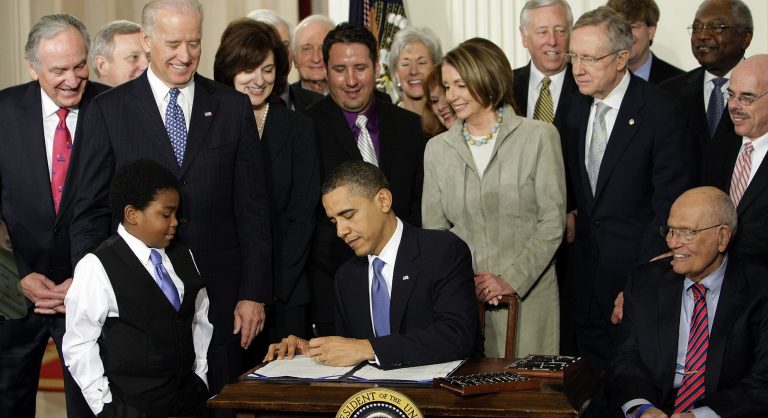 In March 2010, former President Barack Obama signs the Patient Protection and Affordable Care Act commonly known as Obamacare.