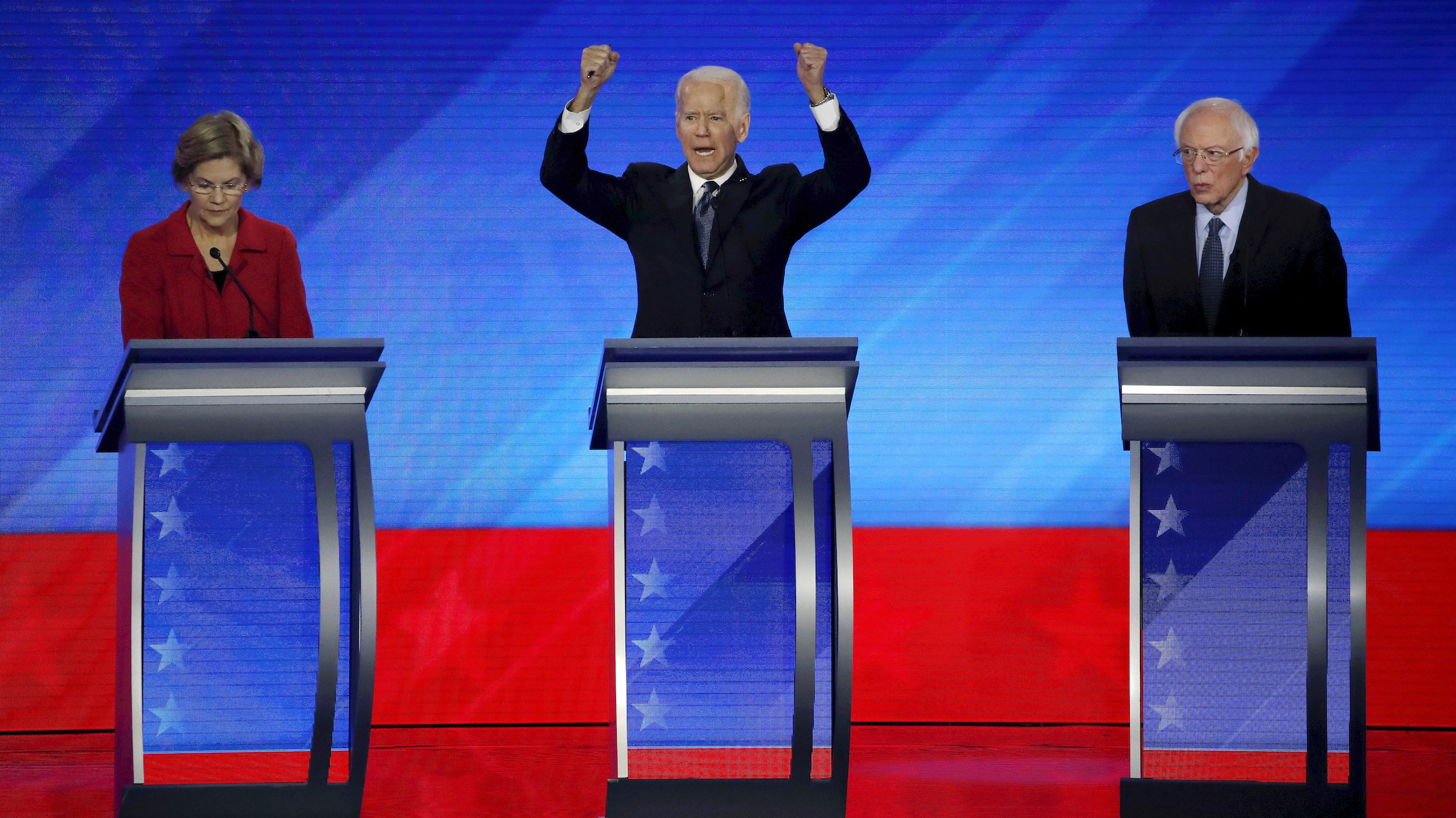 Biden satirizes himself on ISIS at Democratic primary debate