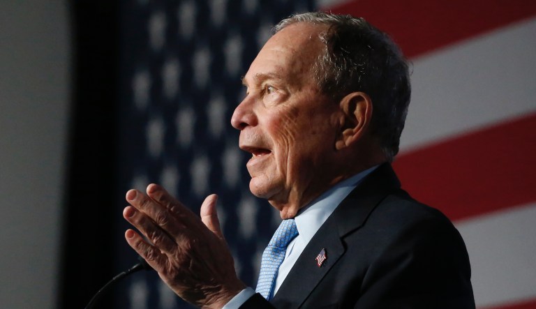 Democratic presidential candidate and former New York City Mayor Mike Bloomberg speaks during a campaign event, Thursday, Feb. 20, 2020, in Salt Lake City. 