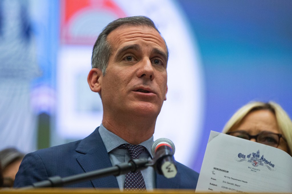 Los Angeles mayor's home vandalized after restricting homeless encampments