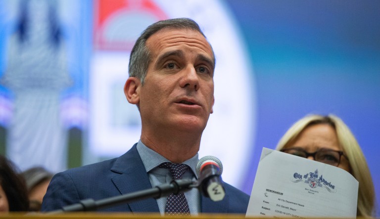 ‘It’s gotten worse’: Los Angeles mayor warns of second stay-at-home order if coronavirus trend continues