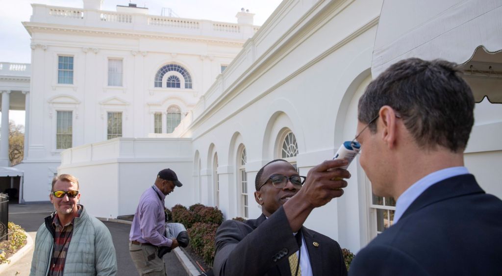 White House drops temperature checks for those entering complex