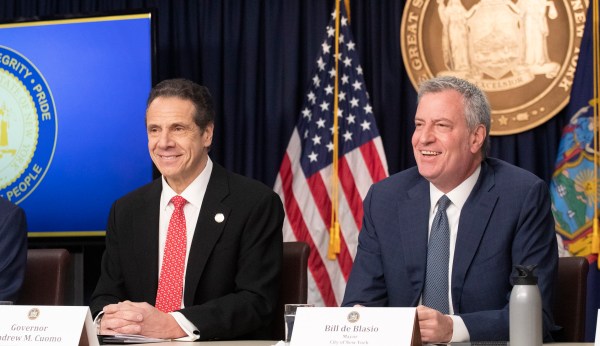 New Yorkers paint profane message condemning Bill de Blasio and Andrew Cuomo
