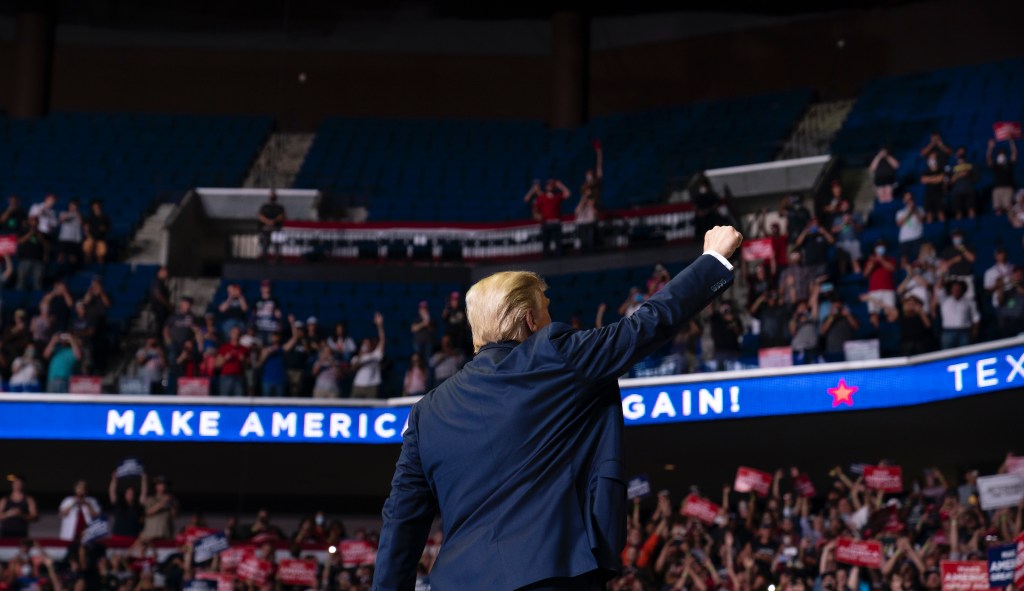 Trump rally in Tulsa failed to fill half the arena