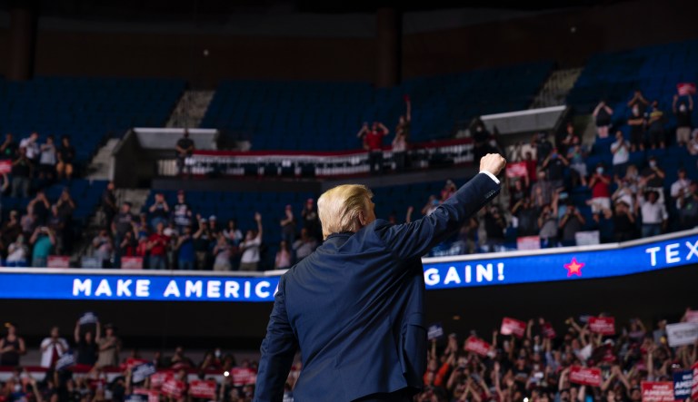 Trump rally in Tulsa failed to fill half the arena