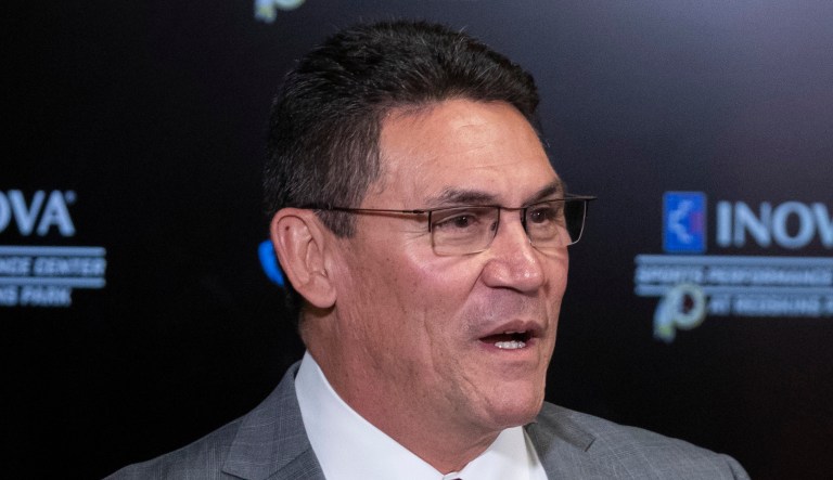 Washington Redskins head coach Ron Rivera is seen.