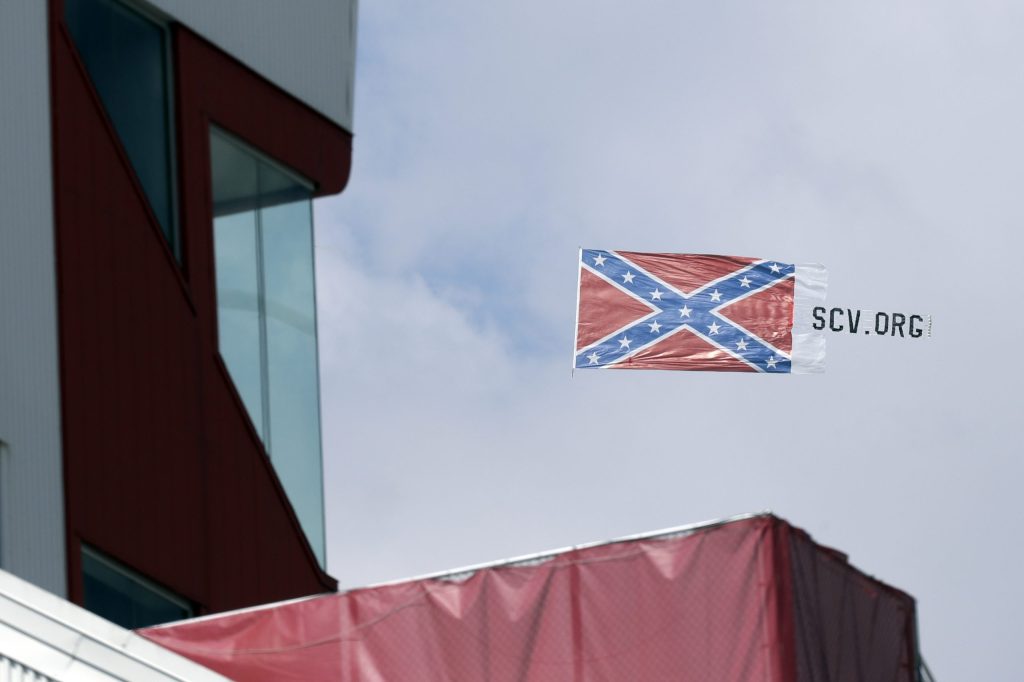 Confederate flag seen flying over NASCAR race for second time since ban