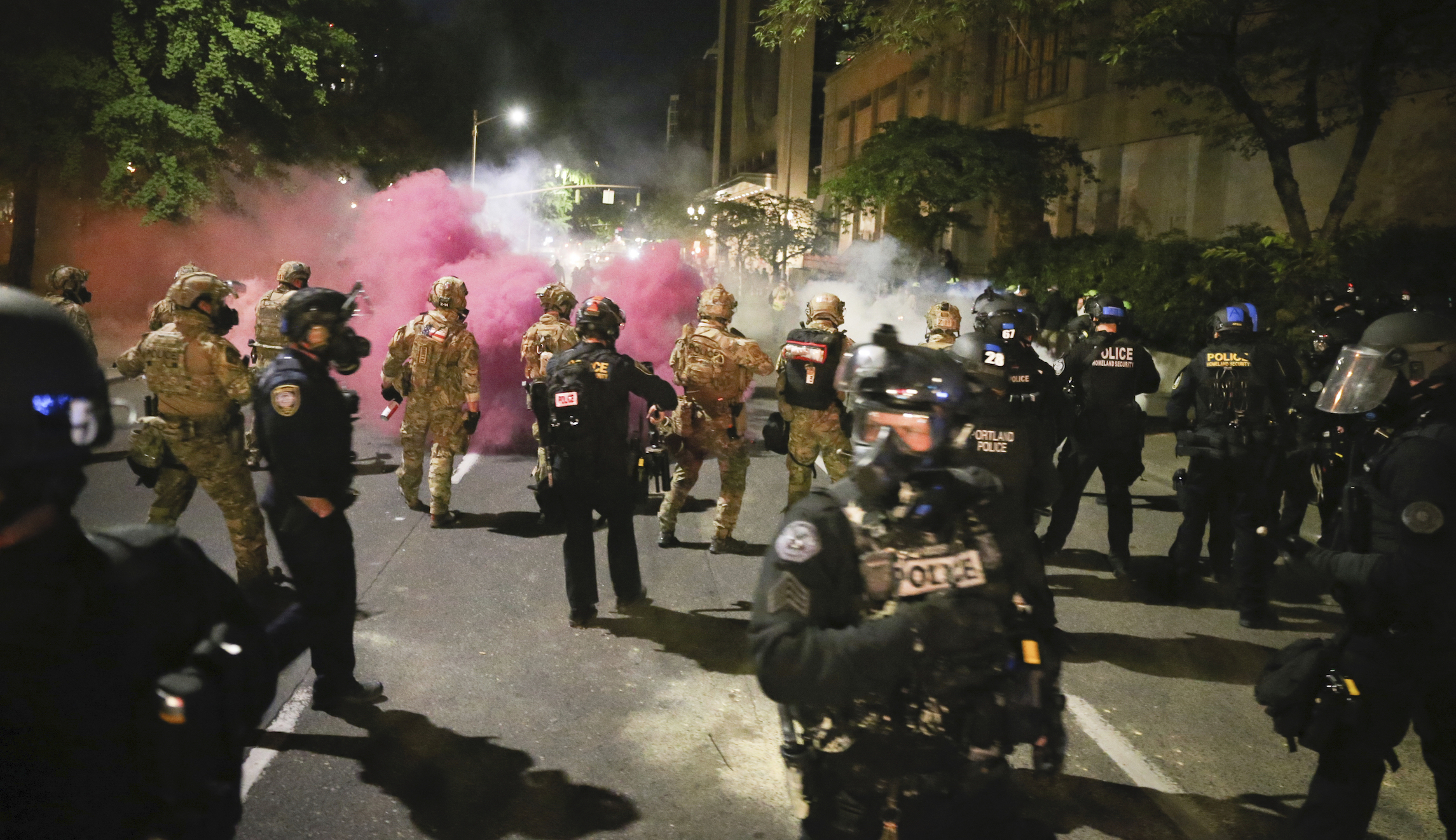 Police union building broken into and burned during Portland riots