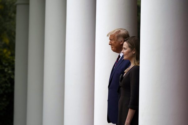 The Biden campaign releases a fill-in-the-blank statement on Amy Coney Barrett’s Supreme Court nomination