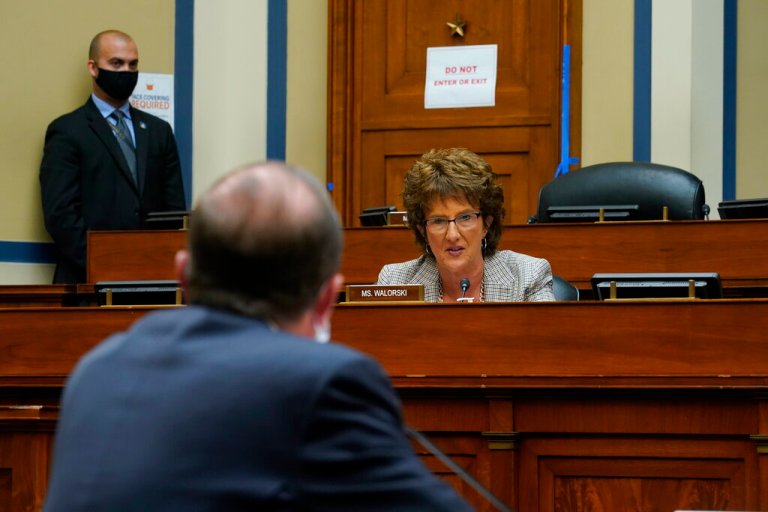 Rep. Jackie Walorski (R-IN) seen speaking during a hearing in October 2020.