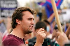 WATCH: Protests against Charlie Kirk result in riot police and detainments