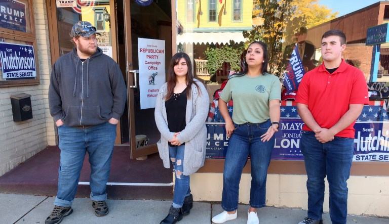 MSNBC television anchor Rachel Maddow, host of the Rachel Maddow Show, moderates a panel, Monday, Oct. 16, 2017, at a forum called "Perspectives on National Security," at the John F. Kennedy School of Government, on the campus of Harvard University, in Cambridge, Mass.