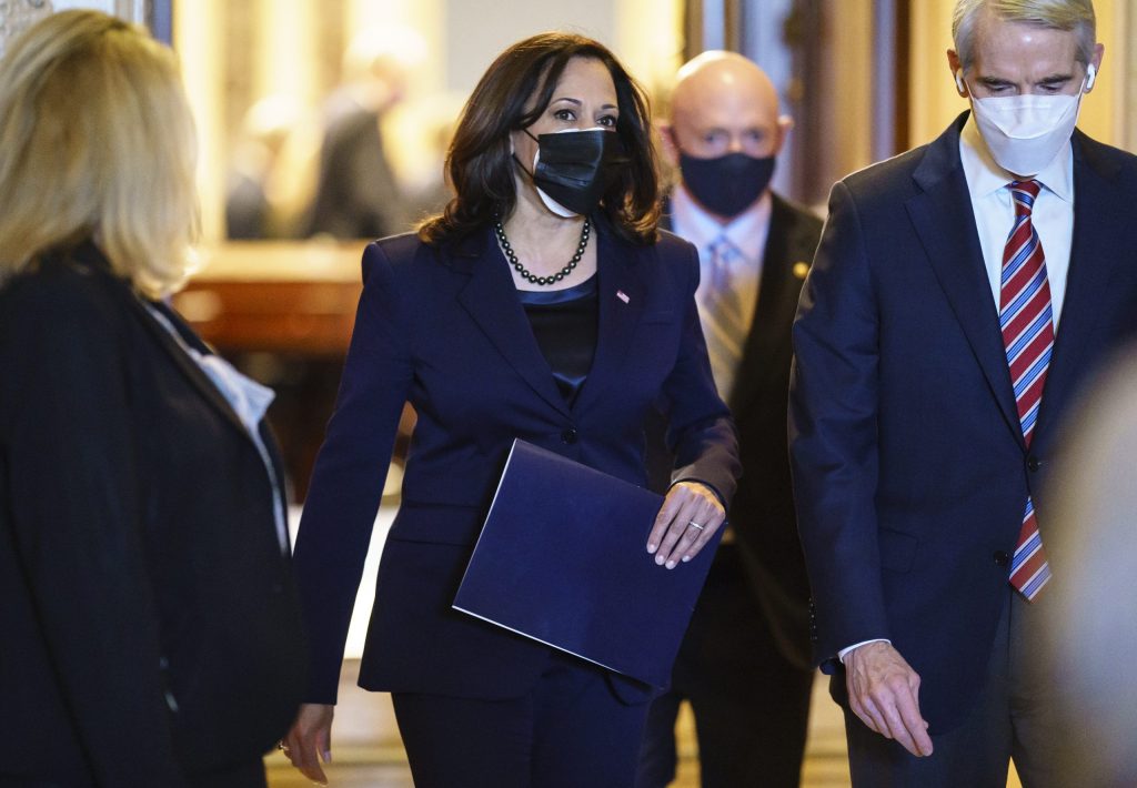 In new split Senate, Kamala Harris to hold the deciding vote