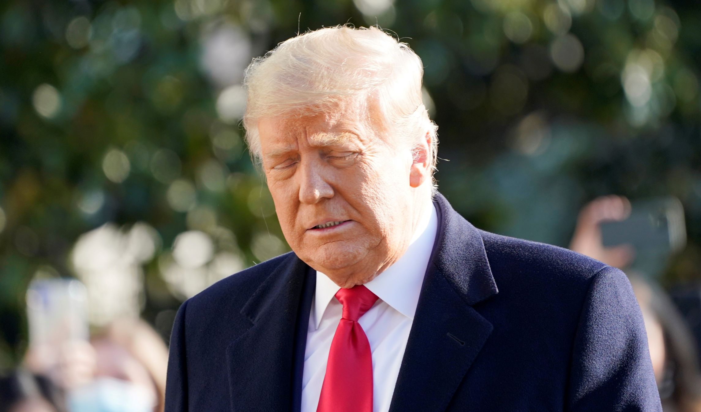 Embattled Trump leaves White House for first time since Capitol attack