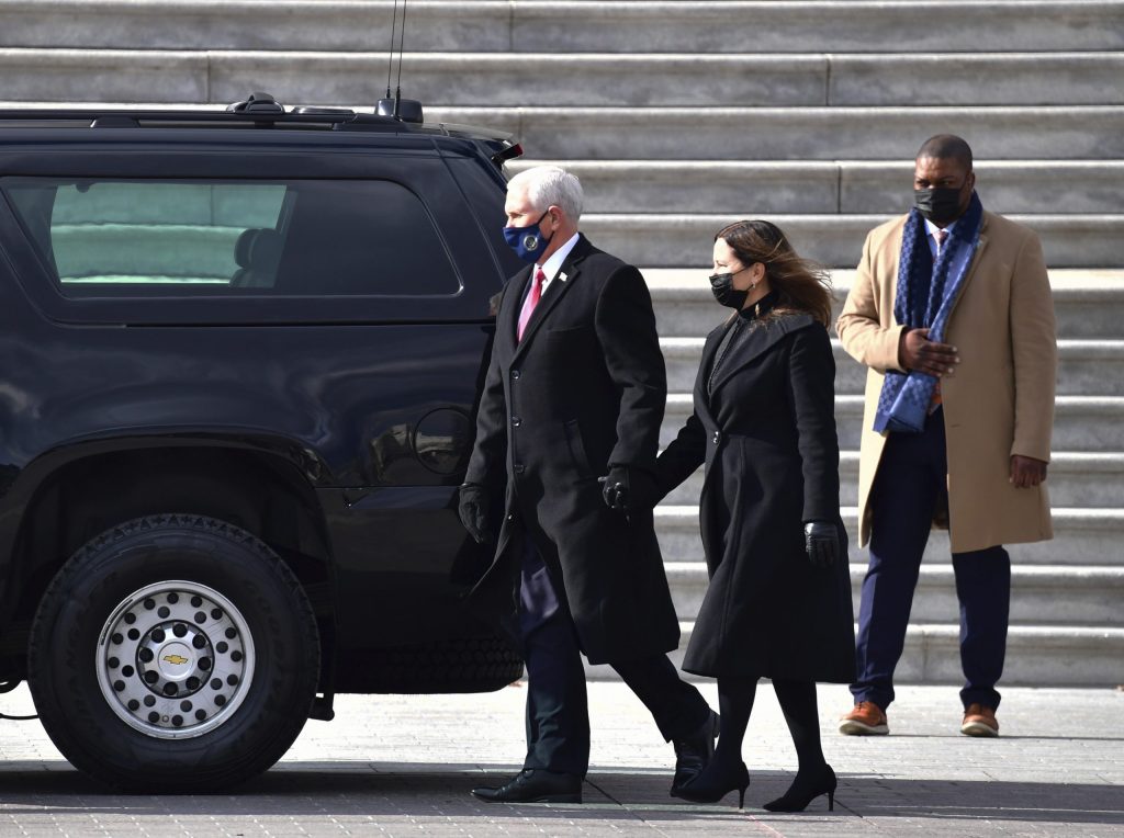 As Trump stayed away, Pence helped usher in a peaceful presidential transition